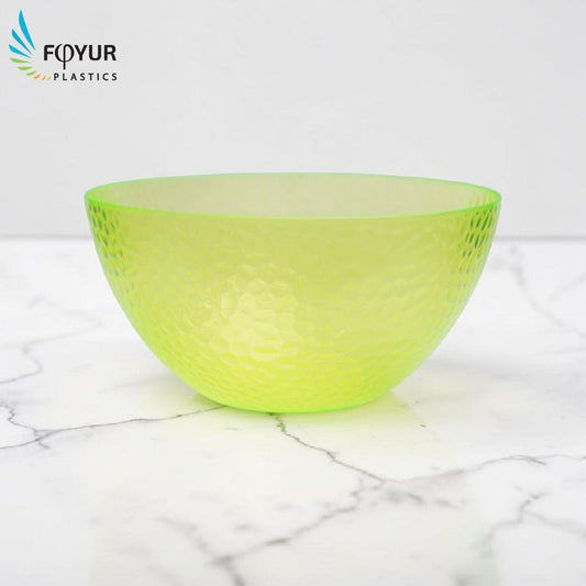 Textured Plastic Serving Bowl
