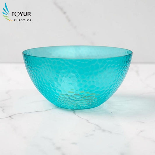 Textured Plastic Serving Bowl