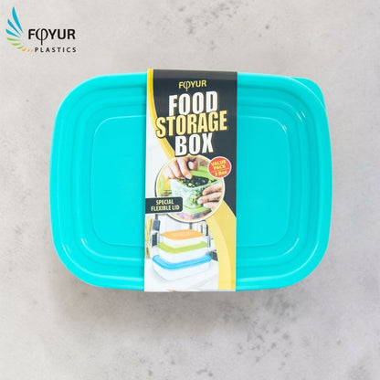Foyur 3-Piece Plastic Food Storage Container Set