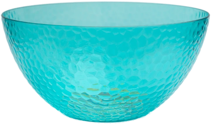 Textured serving bowl in Teal